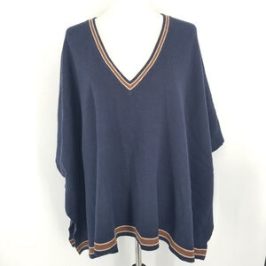 House of Harlow 1960 Navy Poncho Sweater One Size NWT
